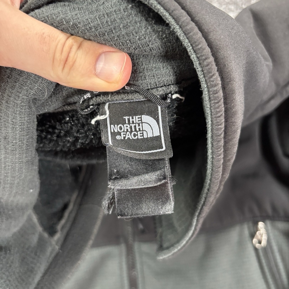 The North Face Denali Jacket Mens Medium Black Polartec Wind Pro Fleece Full Zip - Picture 8 of 12